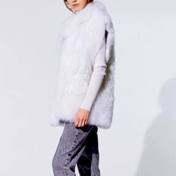 IRO Olair Reversible Shearling Vest - Picture 1 of 13